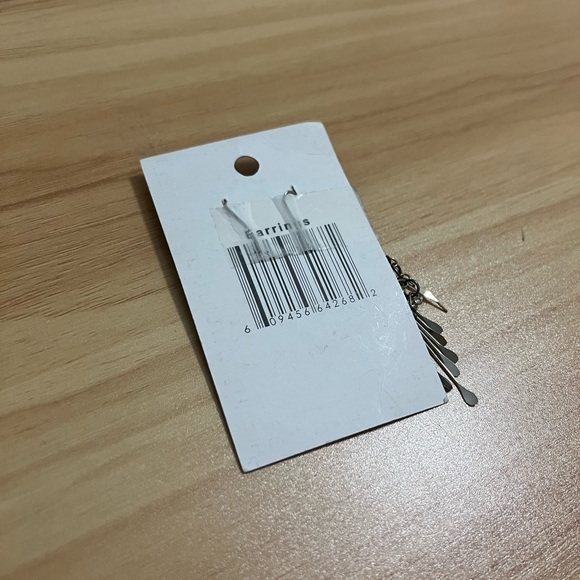 Silver and Blue Dreamcatcher Earrings - Picture 3 of 3